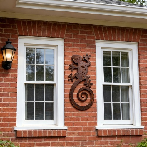 Creative metal gecko lizard - metal,