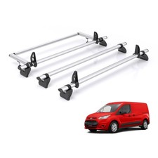Ford Transit Connect Roof Rack For 2013-2023 3x Bars + Roller Rhino Kammbar Pro
