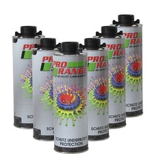Pro Range 6 x Car Body Schutz Black Underseal 1 litre Underbody Coating 3m FP