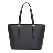 Women Black Large Tote Bag for Laptop Travel Shoulder School Tote Bag Handbag