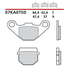 BREMBO FRONT BRAKE PAD KIT VXL