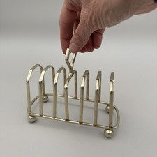 Vintage Silver Plate Toast