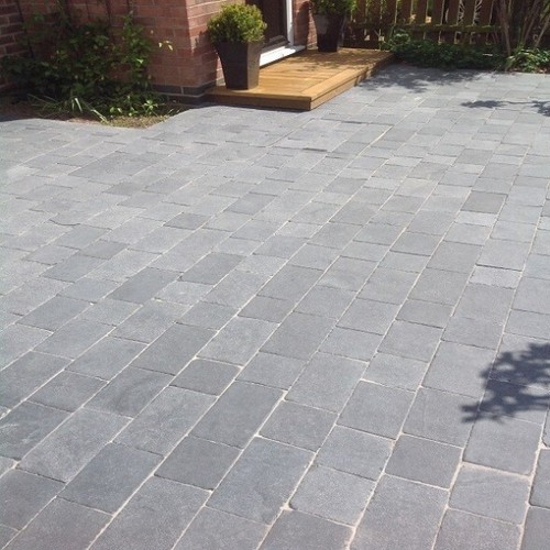 Charcoal 50mm driveway block - charcoal,