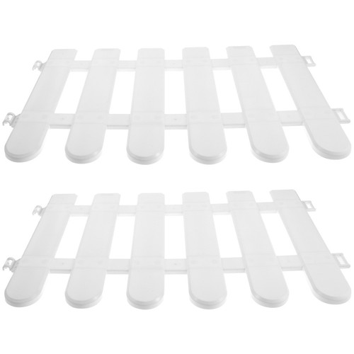 White plastic decorative - white,