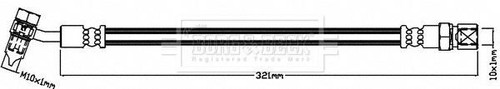 Brake hose fits - hose, daimler