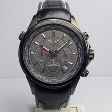 Aviator F Series Chronograph World Time Quartz 42mm Leather Watch