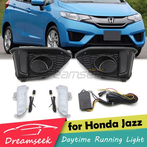 Led drl for honda jazz - jazz, 2014-17