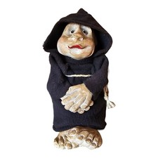 Elf Troll figurine Gnome Monk Handmade Halloween 10" Rustic