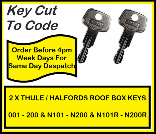 Roof box key - key, halfords