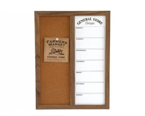 Cork memo notice board 44cm - memo,