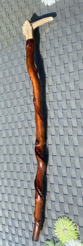 Deer antler walking stick - deer,