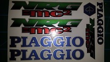 Piaggio NRG MC2 Decals / Sticker Set Full Colour Silver, Blue, Red, Green,