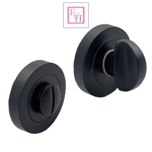 Matt black thumb turn - thumb, &