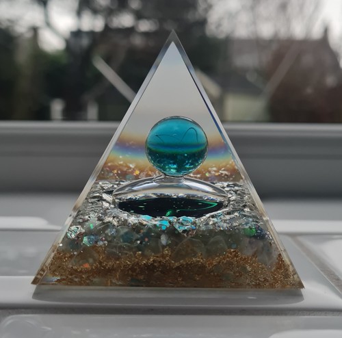 Orgonite pyramid sagittarius - orgonite,