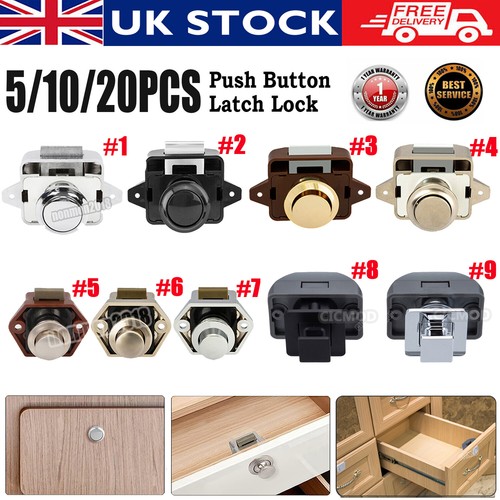 Push button catch lock - button,