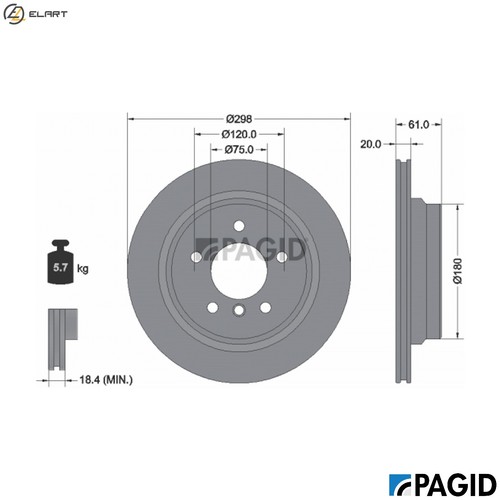 Brake disc 50441nc for - 2x,