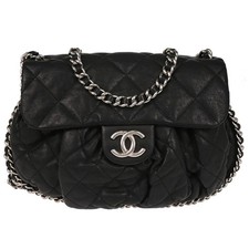 Chanel Black Calfskin Chain