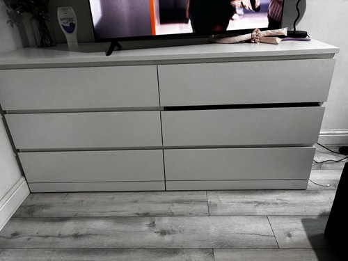 White ikea chest drawers - of,