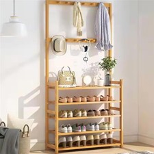 Wooden 5 Tiers Hat Coat Stand