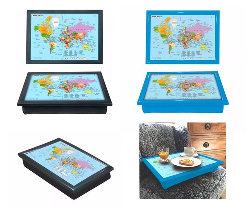 World map bean bag lap - bag, tray