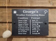Funny Personalised Weather Forecasting Stone Natural Slate Plaque Sign 20 x 15cm