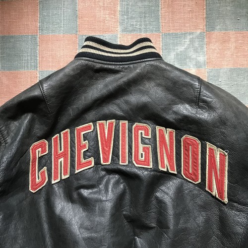 Chevignon leather spellout - leather,