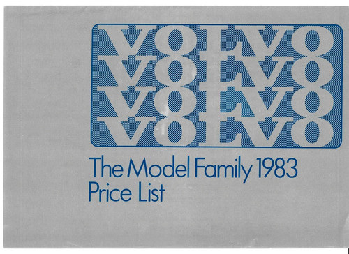 Volvo prices equipment 1983 - prices,