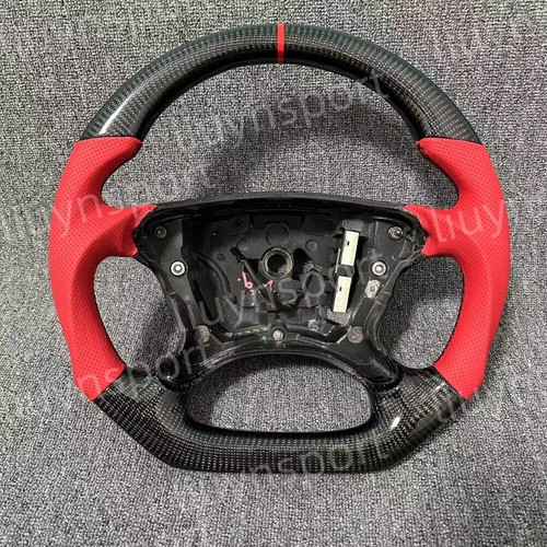 Carbon fiber red steering - carbon,