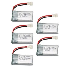 5Pcs 3.7V 550mAh Remote Control UAV Battery Accessories For Hubsan X4 H107 SU