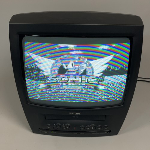 Vintage philips crt tv - vintage, 14"