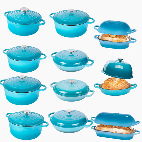 Enamelled cast iron dutch oven - enamelled,