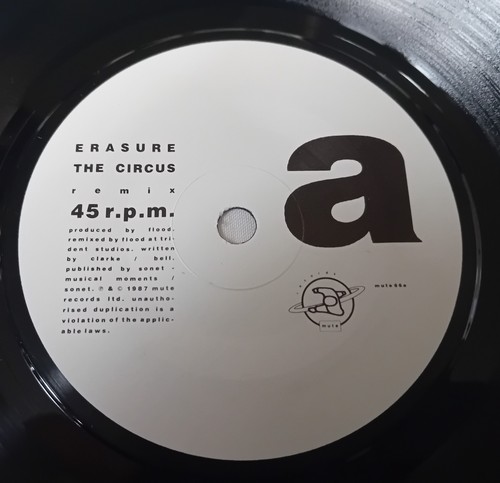Erasure the circus 1987 - -,