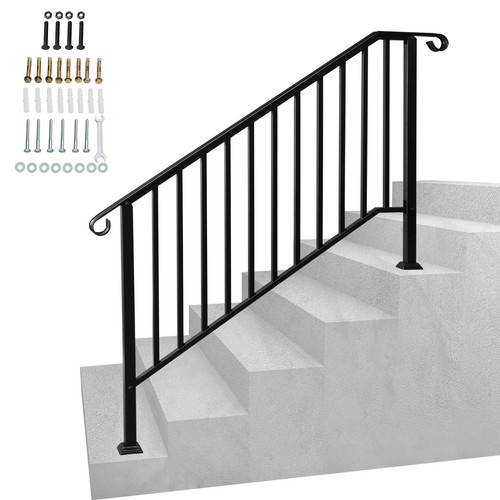Iron step handrail - iron, stair