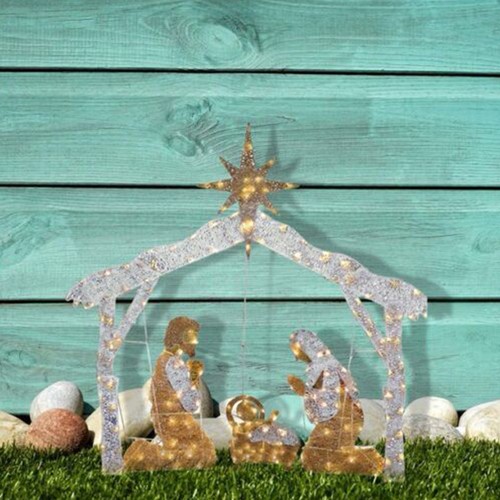 Light nativity scene - light-up,
