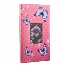 Arpan 6'x4' Designer Photo Album with 300 Pockets Pink-Butterfly   AL-9814