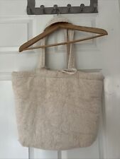 Used Once- Zara Large Shopper/ Beach Bag - Towel Cloth