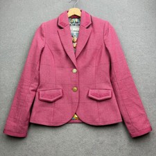 Joules Tweed Jacket UK 8 Pink