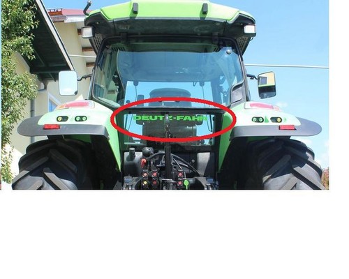 Deutz agrotron rear - rear, glass
