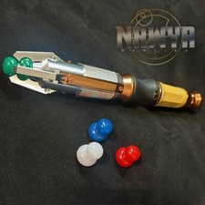 Doctor Who 11th Metal Sonic Screwdriver w/LED Light Sound Replica Cos Prop Gifts