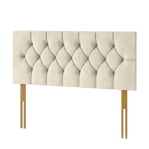 Cream chesterfeild headboard - chesterfeild,