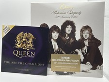 Queen Bohemian Rhapsody 50th Anniversary Blue Vinyl 7” + Numbered Cd 