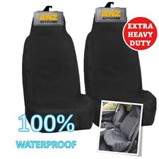 Heavy Duty Black Waterproof Car Seat Covers 2 x Fronts-For Nissan Navara NP300