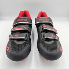 Gavin Black & Red Road Bike Cycling Shoes Size 43 US 9 Men, 10.5 Women's.