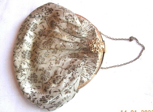 Antique silver and gold purse