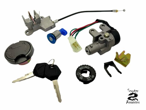 Fuel cap lock set - lock, lexmoto