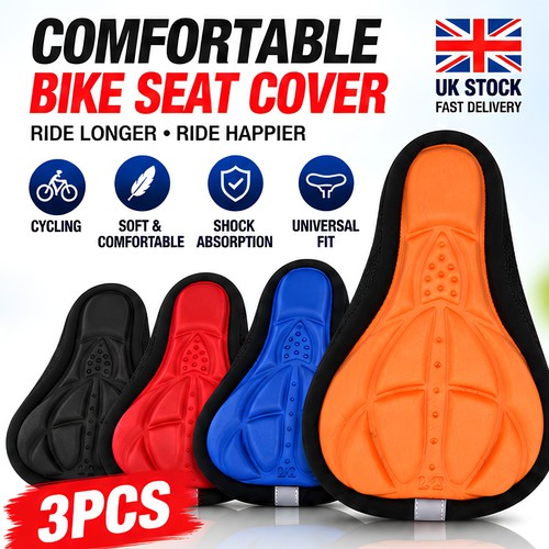 Bike seat cover gel padded - gel,