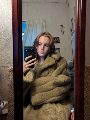 Vintage women fur coat - coat,