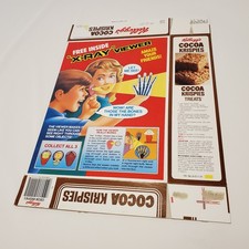 Kellogg's Cereal Box X RAY VIEWER 1991 Cocoa Krispies Treats Horror 1981 VTG +02