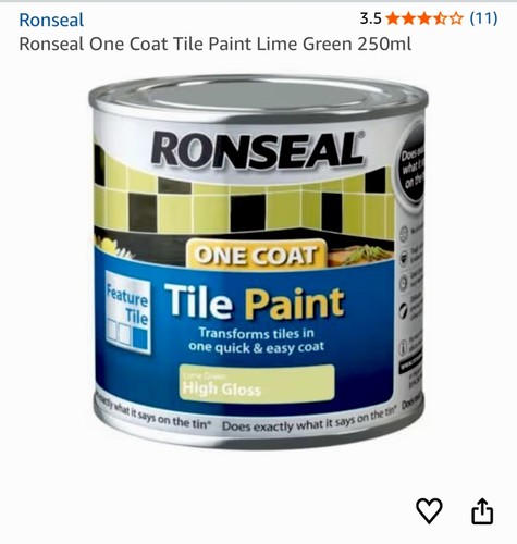 Ronseal one coat tile - one, paint