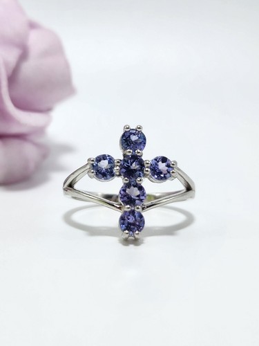 Natural tanzanite ring size - natural,